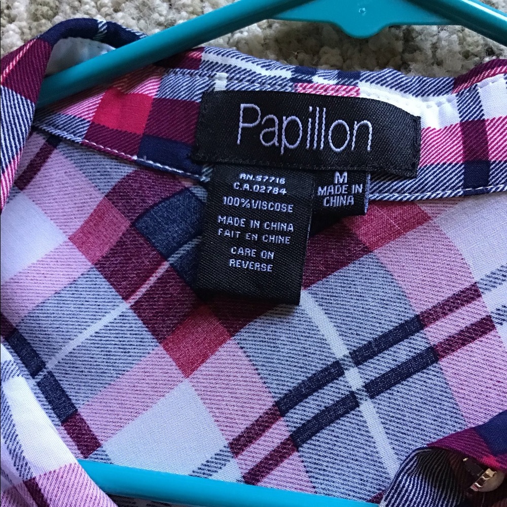 Papillon long shirt w/side pockets - Picture 2 of 4